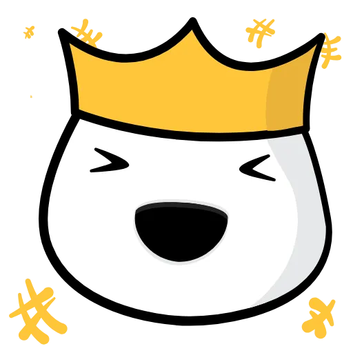 😂 Стикер «Marshmallow King» для Telegram