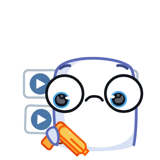 😐 Стикер «Marshmel» для Telegram