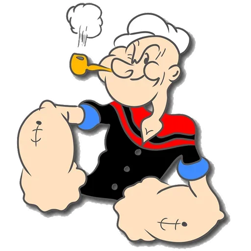 🤫 Стикер «Моряк Попай» для Telegram