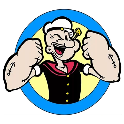🤫 Стикер «Моряк Попай» для Telegram