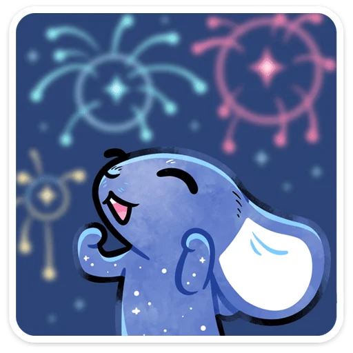 🎆 Стикер «Мару» для Telegram