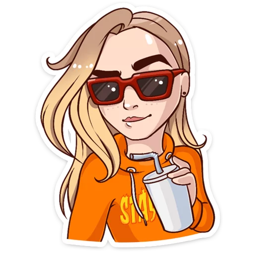 😎 Стикер «Марьяна Ро» для Telegram