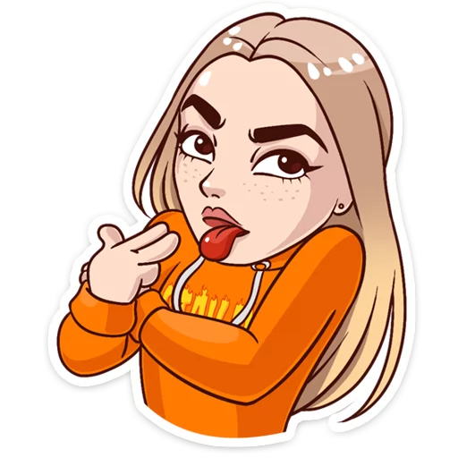 🤢 Стикер «Марьяна Ро» для Telegram