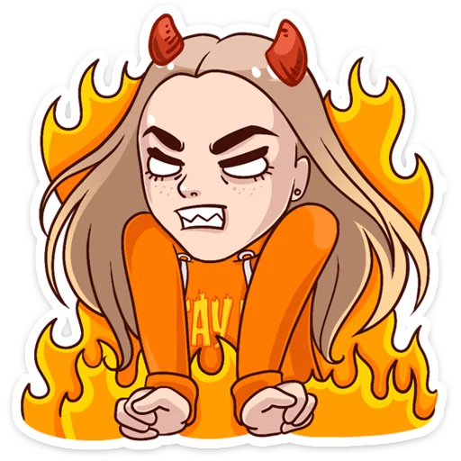 👿 Стикер «Марьяна Ро» для Telegram