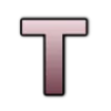 🤍 Эмодзи «Темно-розовые буквы» для Telegram