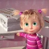 🤩 Эмодзи «🤩 Маша и медведь» для Telegram