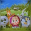 🤩 Эмодзи «🤩 Маша и медведь» для Telegram