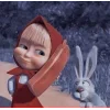 🤩 Эмодзи «🤩 Маша и медведь» для Telegram