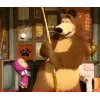 🤩 Эмодзи «🤩 Маша и медведь» для Telegram