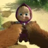 🤩 Эмодзи «🤩 Маша и медведь» для Telegram