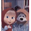 🤩 Эмодзи «🤩 Маша и медведь» для Telegram