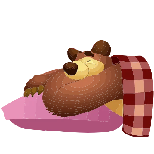 😴 Эмодзи «Маша, Мишка и друзья» для Telegram