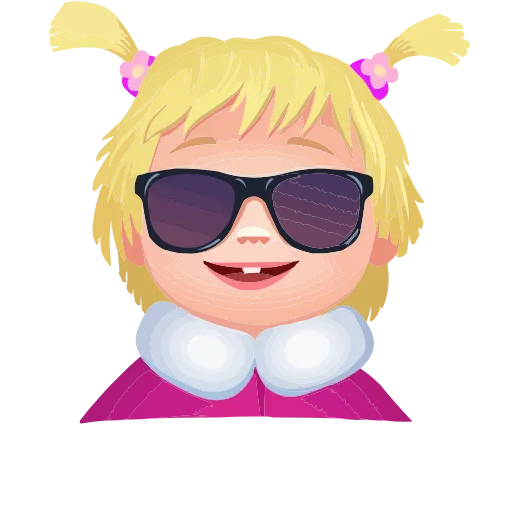 😎 Эмодзи «Маша, Мишка и друзья» для Telegram