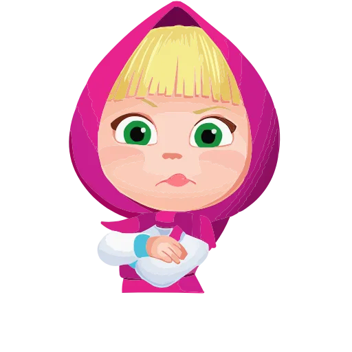 😒 Эмодзи «Маша, Мишка и друзья» для Telegram
