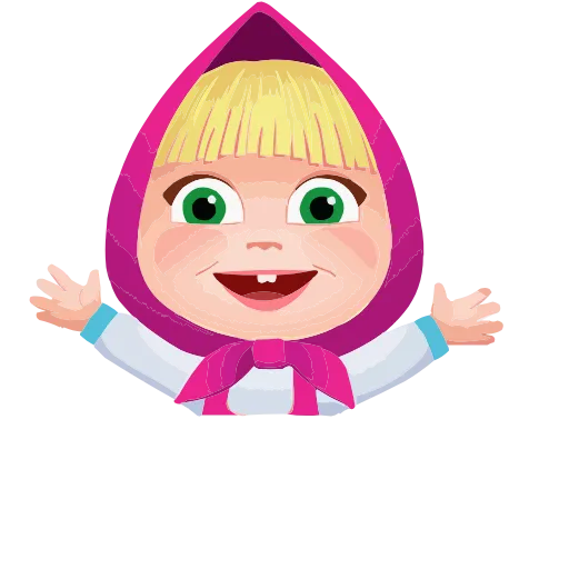 🤗 Эмодзи «Маша, Мишка и друзья» для Telegram