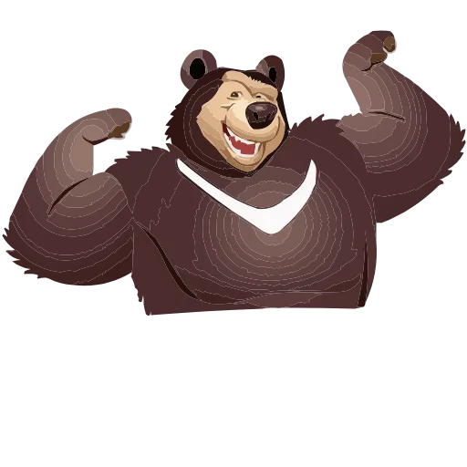 💪 Эмодзи «Маша, Мишка и друзья» для Telegram