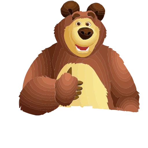 👍 Эмодзи «Маша, Мишка и друзья» для Telegram