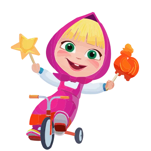 Стикерпак Маша, Мишка и друзья для Telegram