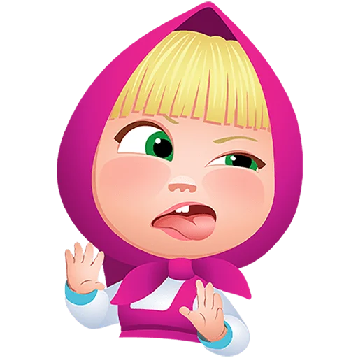 🤪 Стикер «Маша Мишка и друзья Без Текста» для Telegram