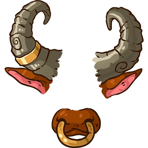 🐮 Стикер «Masks IV Elements of Style» для Telegram