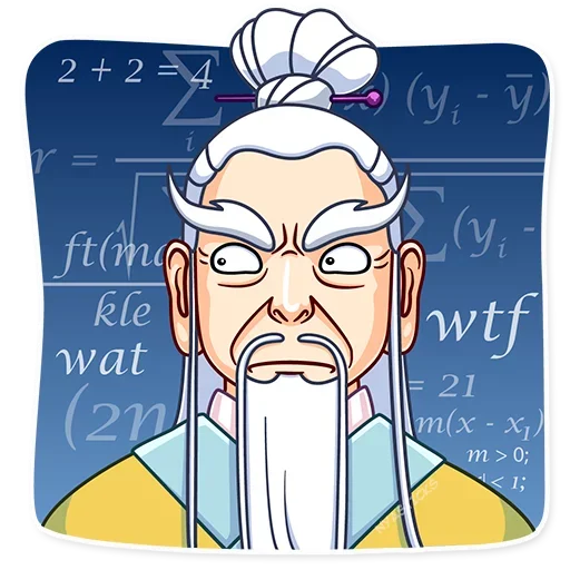 🤔 Стикер «Мастер Дзен» для Telegram