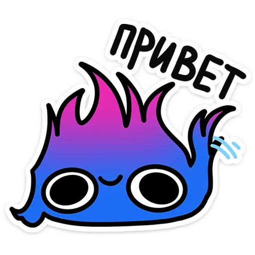 👋 Стикер «Огонек Мэтч» для Telegram