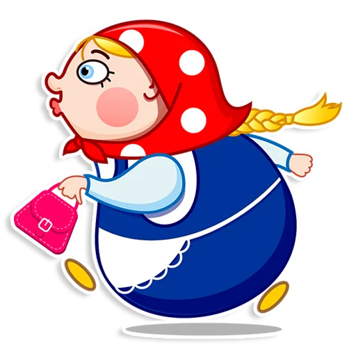 🚶‍♀️ Стикер «Матрёшка» для Telegram