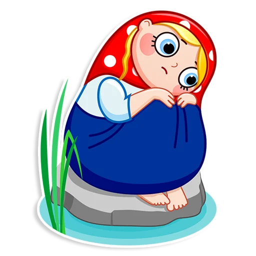 😩 Стикер «Матрёшка» для Telegram