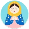 🙏 Эмодзи «Матрëшки» для Telegram