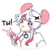 🐭 Эмодзи «мауси в кофте» для Telegram