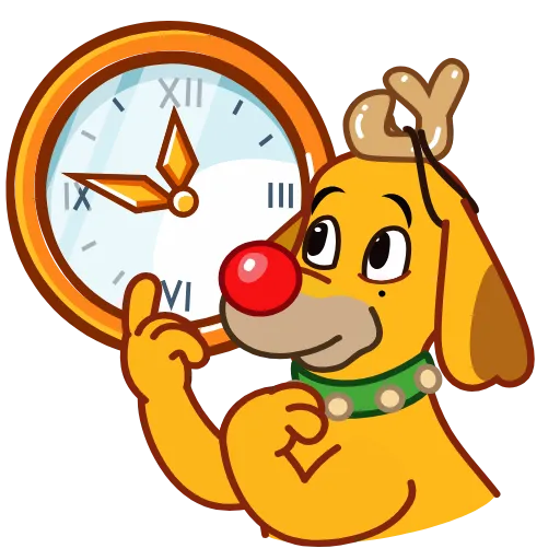 🕛 Эмодзи «Max Christmas Dog» для Telegram