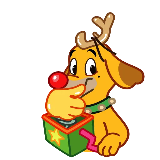 👍 Эмодзи «Max Christmas Dog» для Telegram
