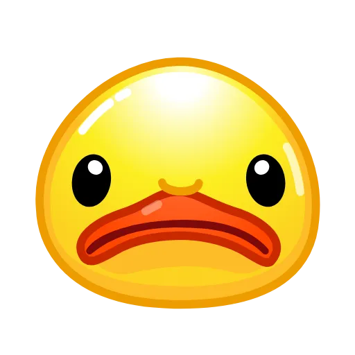 ☹️ Стикер «ᯤ Duck Emoji¹┇» для Telegram