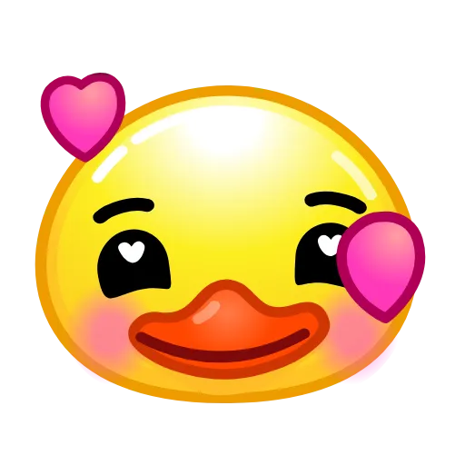 🥰 Стикер «ᯤ Duck Emoji¹┇» для Telegram