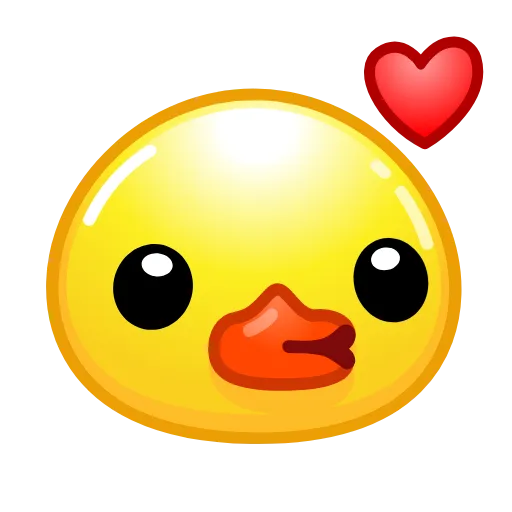 😘 Стикер «ᯤ Duck Emoji¹┇» для Telegram