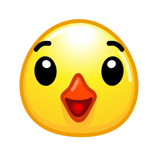😌 Стикер «ᯤ Duck Emoji¹┇» для Telegram