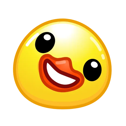 🙃 Стикер «ᯤ Duck Emoji¹┇» для Telegram