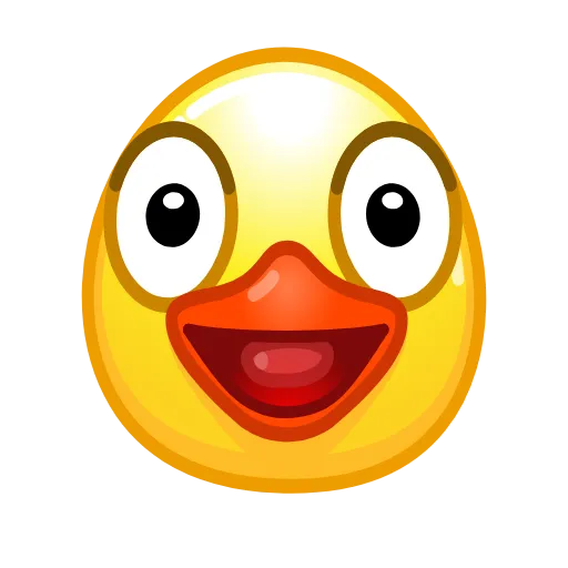 😜 Стикер «ᯤ Duck Emoji¹┇» для Telegram