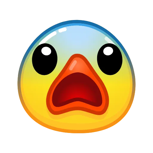 😨 Стикер «ᯤ Duck Emoji¹┇» для Telegram
