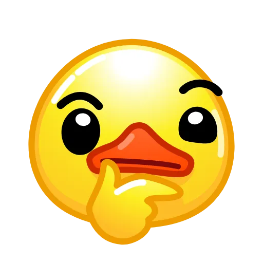 🤔 Стикер «ᯤ Duck Emoji¹┇» для Telegram