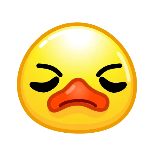 😤 Стикер «ᯤ Duck Emoji¹┇» для Telegram