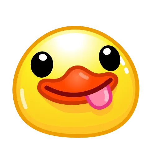 😋 Стикер «ᯤ Duck Emoji¹┇» для Telegram