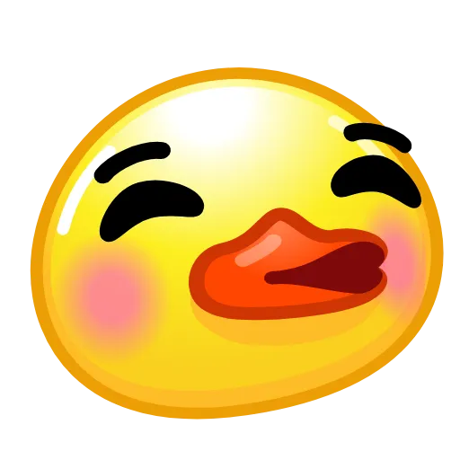 😚 Стикер «ᯤ Duck Emoji¹┇» для Telegram