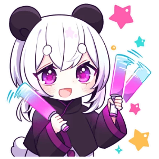 ✨ Стикер «Panda Girl» для Telegram
