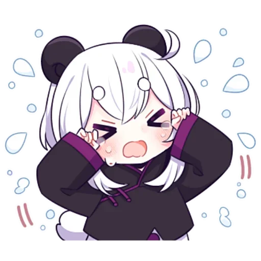 😭 Стикер «Panda Girl» для Telegram