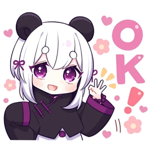 👌 Стикер «Panda Girl» для Telegram