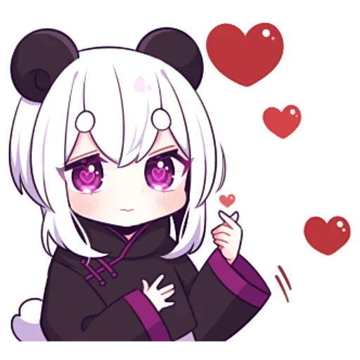 🫰 Стикер «Panda Girl» для Telegram