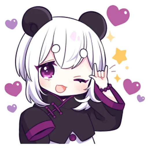 🤟 Стикер «Panda Girl» для Telegram