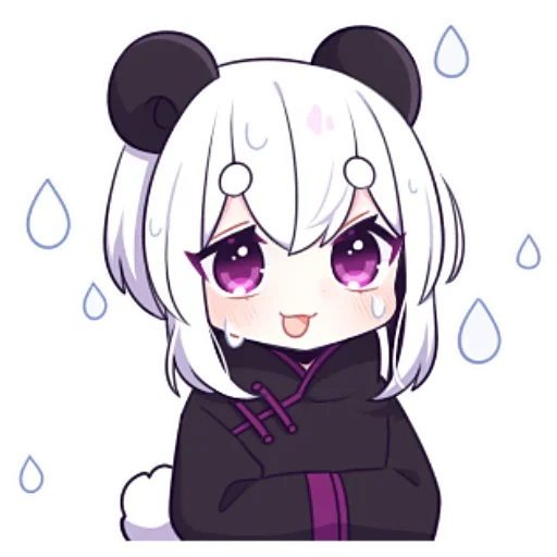 😳 Стикер «Panda Girl» для Telegram