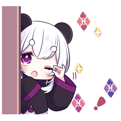 🤏 Стикер «Panda Girl» для Telegram